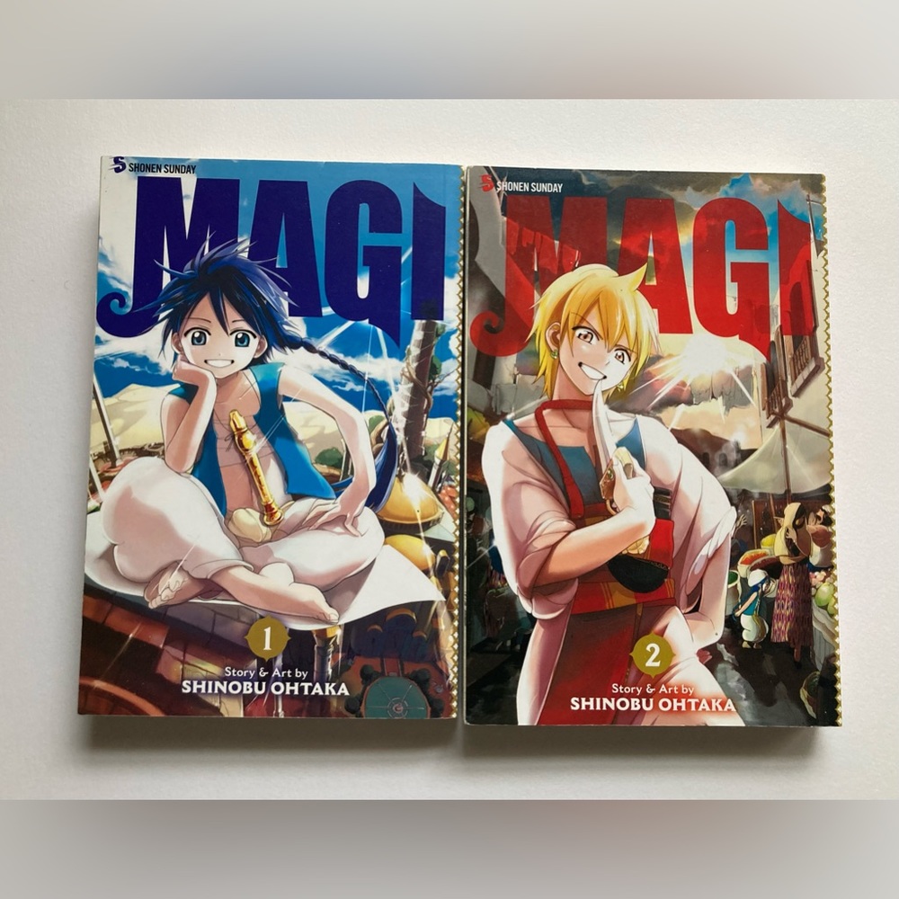 Magi Manga Volumes 1-2, by Shinobu Ohtaka